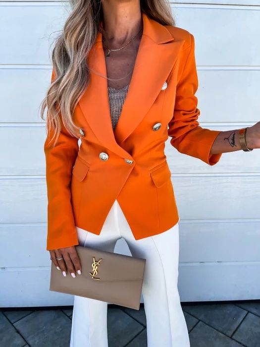 Marynarka pomarańczowa EDAN Balmain S/36