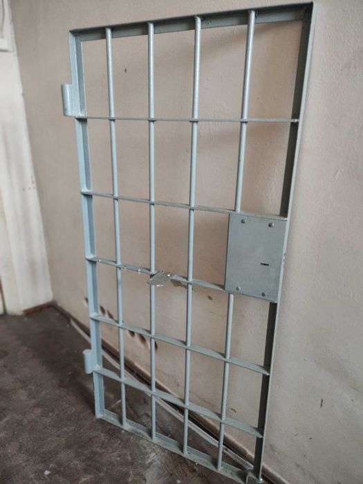 Дверь-решетка  металлическая с декоративным узором / 2000 *2470 мм./