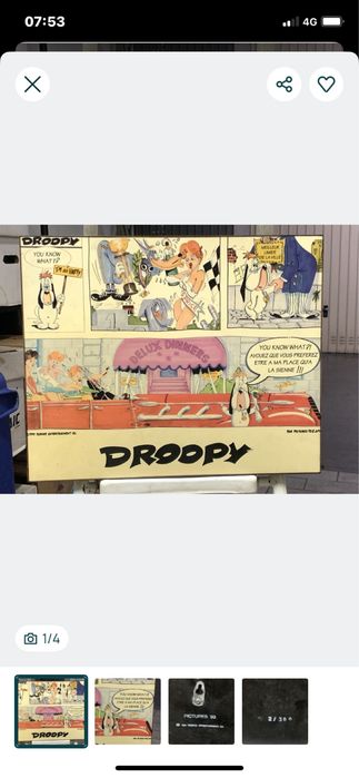 Gravura BD Droopy Edicao Limitada