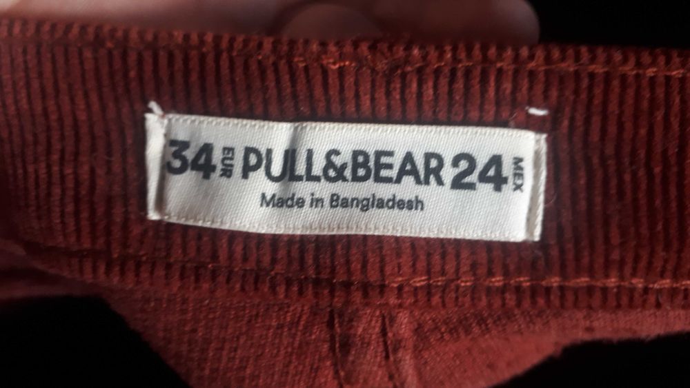 Calça de Bombazine Pull&Bear Nº34
