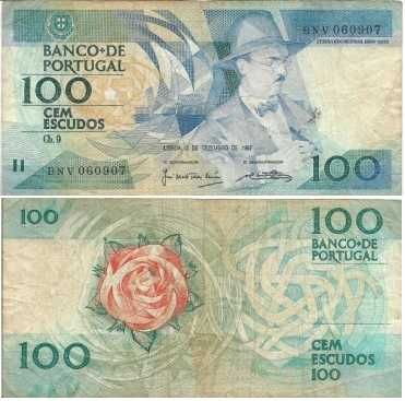 Portugal - - - 100$00 - Fernando Pessoa - - - - - Notas