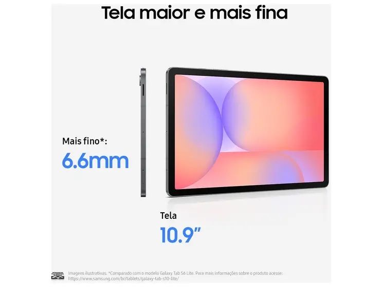 Samsung Tab S10 Lite, fatura, garantia, pen, capa, acessorios,4 ciclos