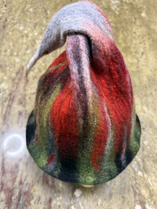 Czapka do sauny ręcznie filcowana z welny merynosow