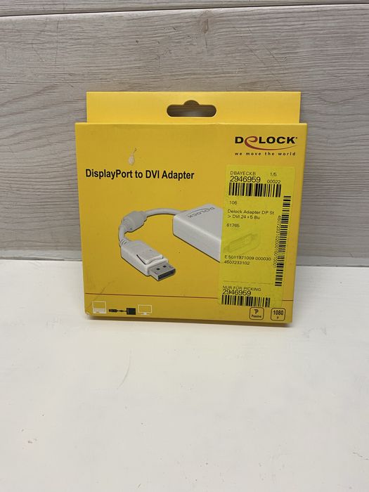 Перехідник адаптер DeLock DisplayPort – DVI