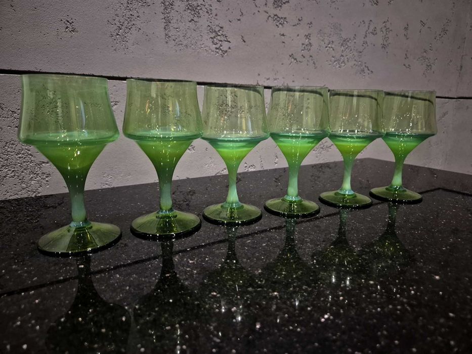 6x Kieliszki Z. Horbowy HSA Barbara zielone