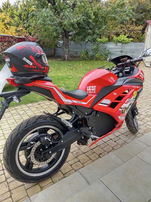 Электромотоцикл 120км/ч Ninja R 2950W LiOn Електробайк 55AH 2026 Сірий