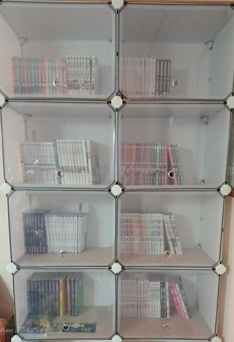 Pudełka do przechowywania modułowe mocne 8 sztuk zamykane białe