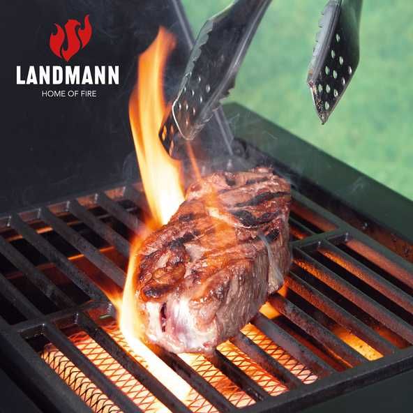 GRILL GAZOWY Landmann Black 4+1 Szuflady DUŻY ŻELIWNY RUSZT+LED 800C