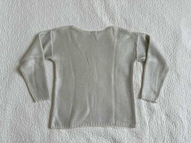 Reserved sweter damski luźny srebrny rozmiar S