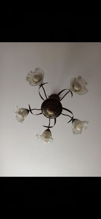 Żyrandol pięcio ramieny+3 kinkiety