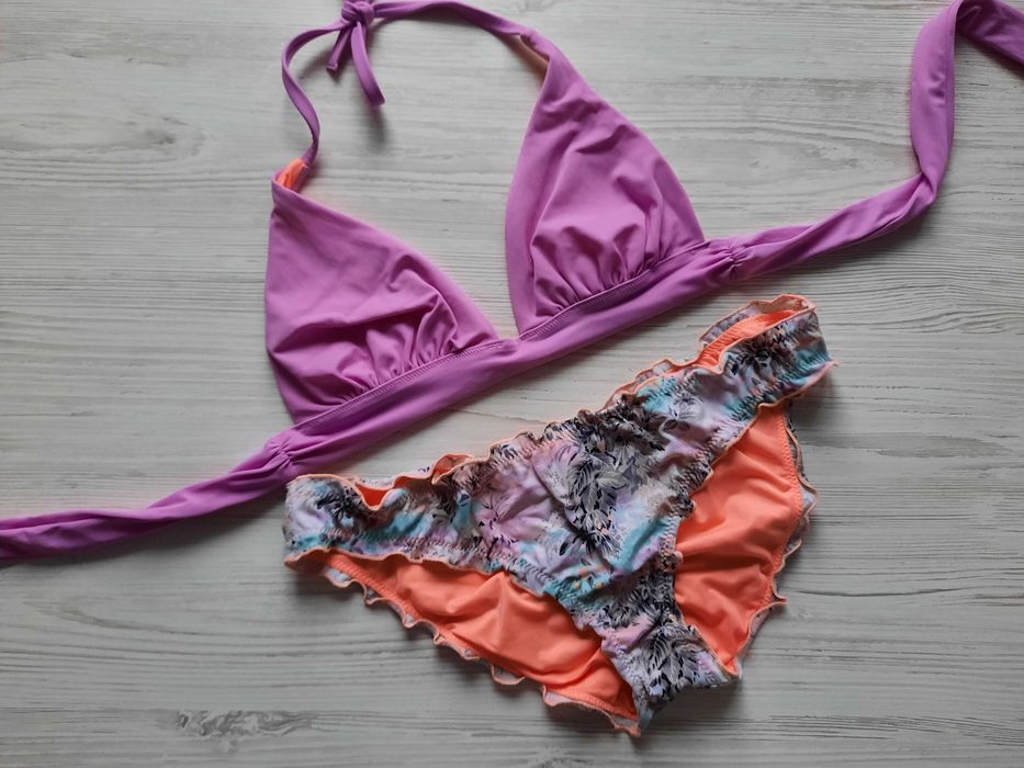 Розовый купальник Victoria's secret оригинал мягкая чашка без пушапа М