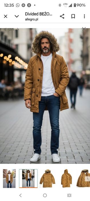 Kurtka zimowa bardzo ciepła