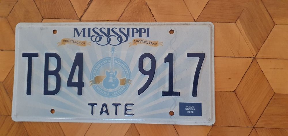Mississippi tablica rejestracyjna USA oryginal