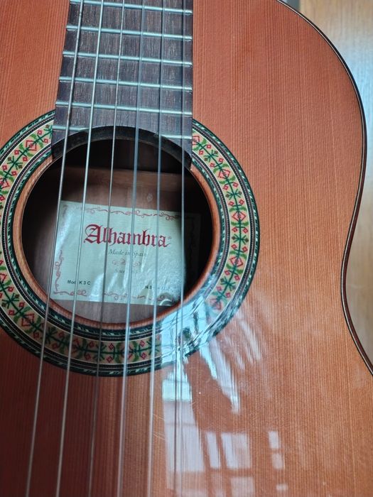 Guitarra Clássica Alhambra 3C 3/4 - Como Nova.