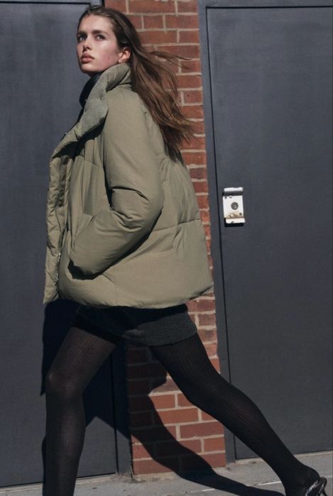 Куртка демісезонна  пуфер zara woman