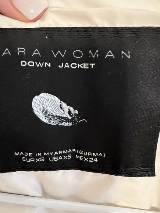Пуховик Zara куртка пуфер пух
