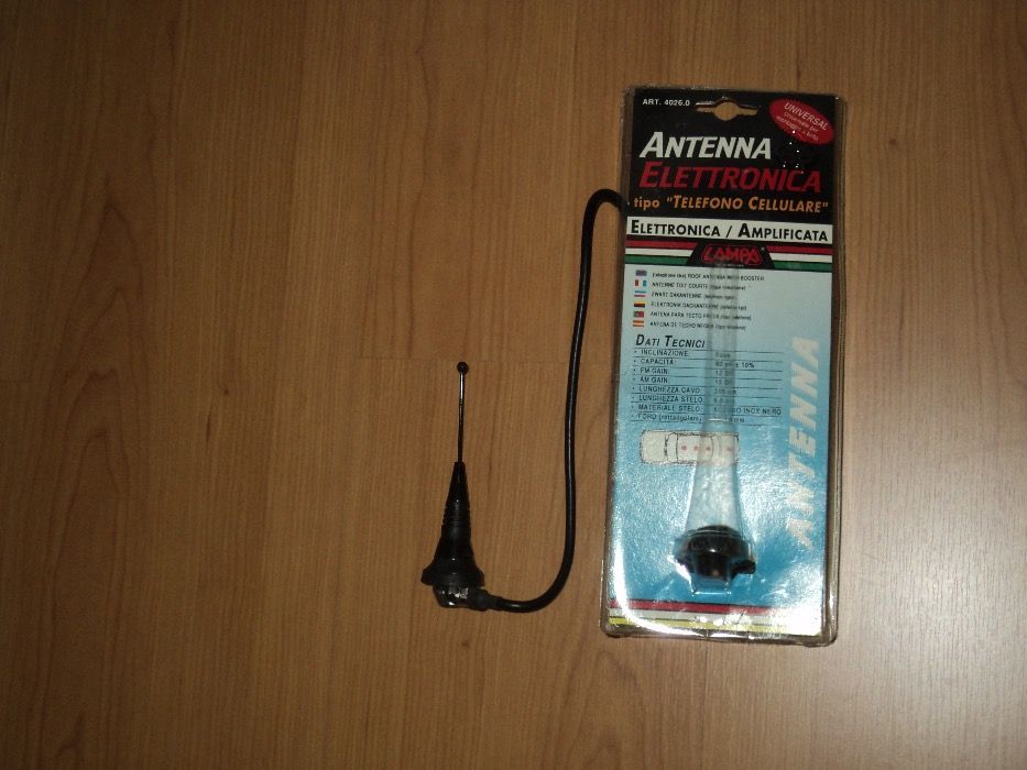 Antena automóvel electrónica para tejadilho 6,5cm