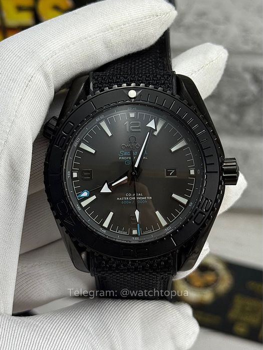 Годинник Omega Seamaster Planet Ocean GMT Deep Black