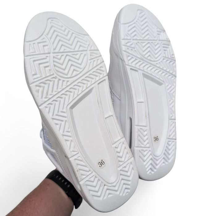 ТОП! Жіночі кросівки Nike Air Jordan Retro 4 білі 36 37 38 39 40