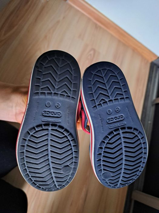 andałki Crocs Crocband Sandal Kids Navy/Red, r. C8 (24-25 EU)