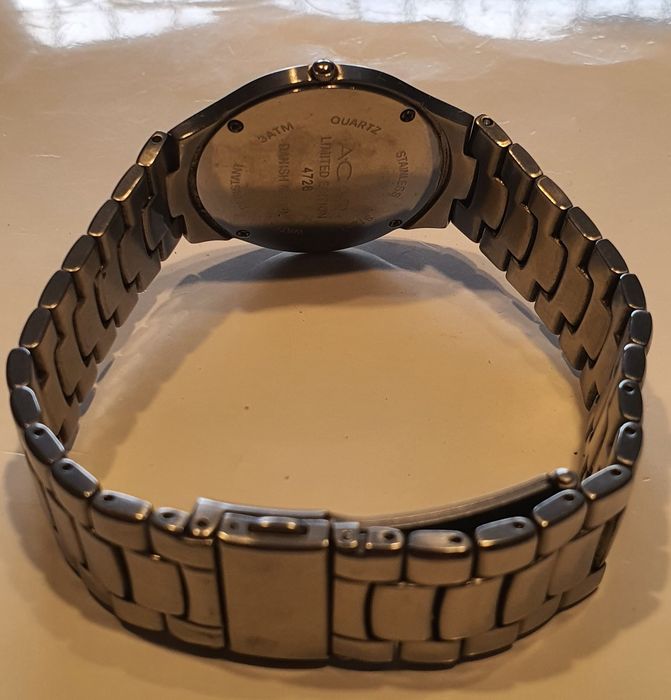 Męski zegarek Acar Danish Design płaski stal nierdzewna