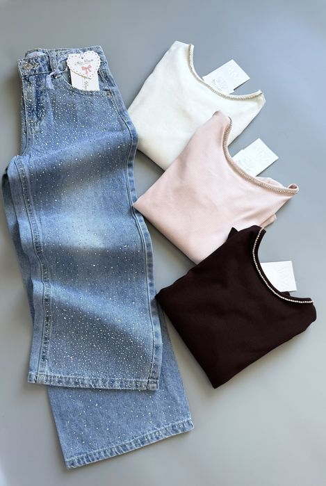 Лонгслів ZARA з камінчиками кофтинка лонгслив 6 7 8 9 10 11 12 13 р