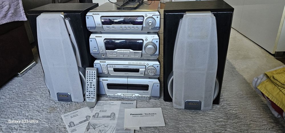 Wieża Technics SA-EH770 z dodatkami