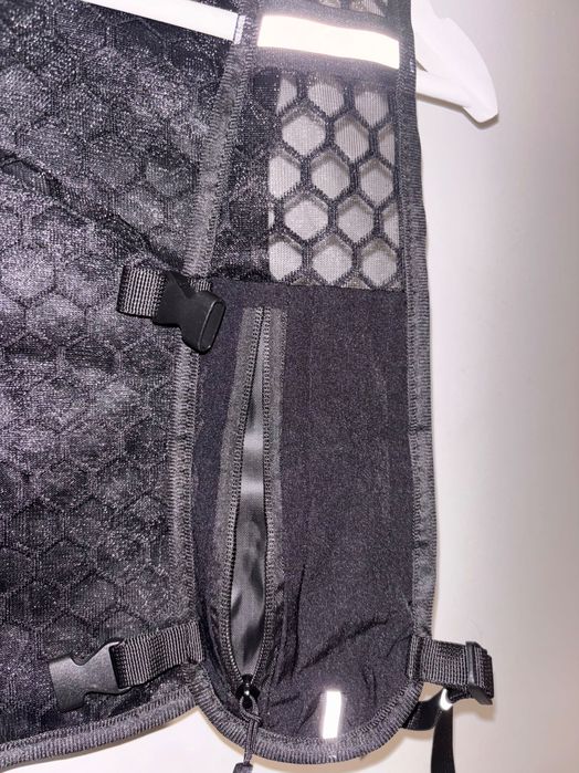 Colete de Corrida e Trail Preto Refletor com Bolsos