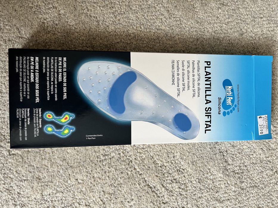 Palmilhas silicone