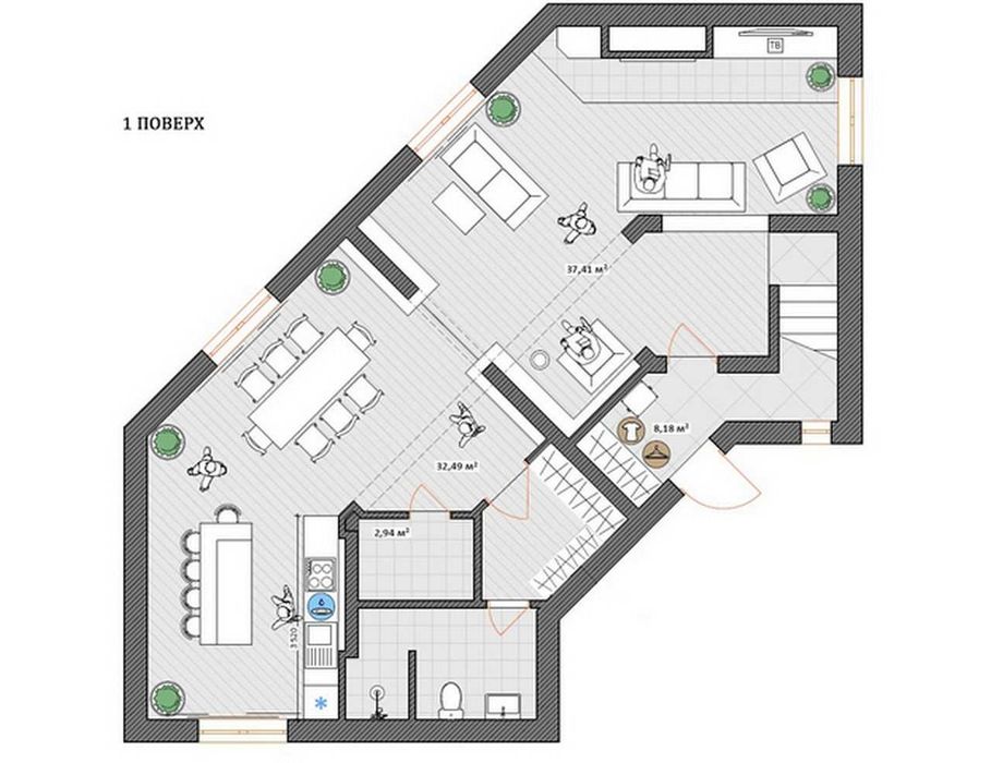 Будинок на вершині своїй гори в м. Яремче