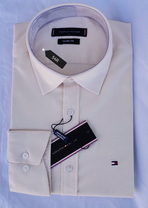 Koszula męska długi rękaw Tommy kolory elegancka premium M-XXXL