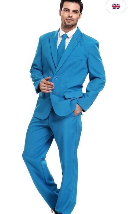 XXXL. Garnitur męski Kostium na Impreze Modny, regularny krój Garnit