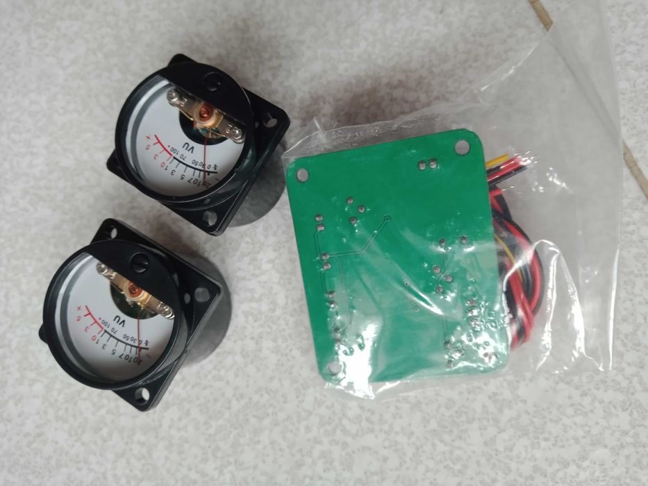 DIY Audio Levels VU Meter Kit, 2 pcs – Analog Audio Level Meter (VU)64354215780353123