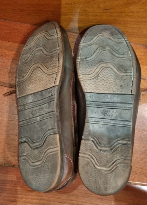 Sapatos castanhos  em pele Seaside