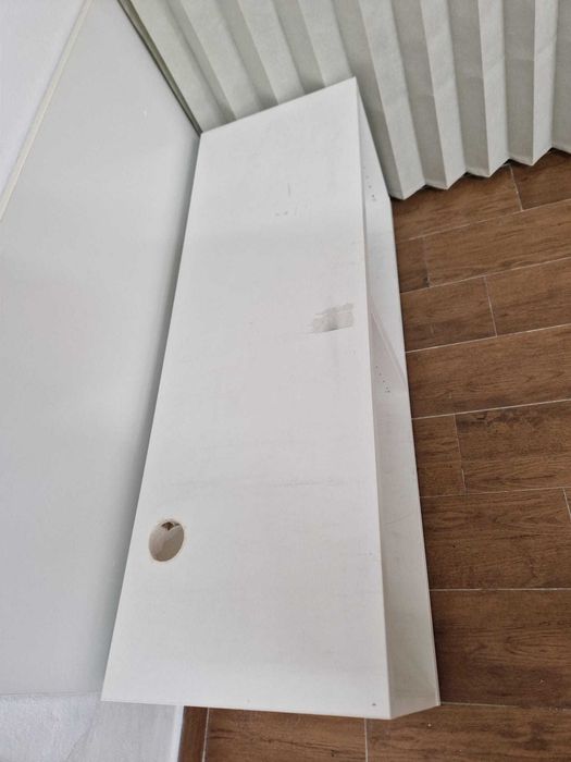 Móvel TV branco com 2 módulos