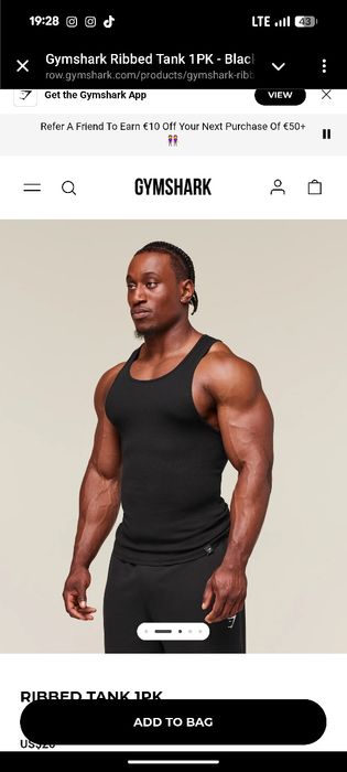 Оригінальна Майка Gymshark ТОРГ!!!