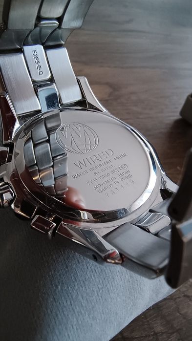Японський годинник Wired (Seiko) Chronograph 7T11-0AS0 — Колекційний Стан!