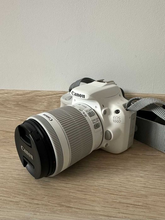 Canon EOS 100D Biały + obiektyw jak nowy 500 klatek