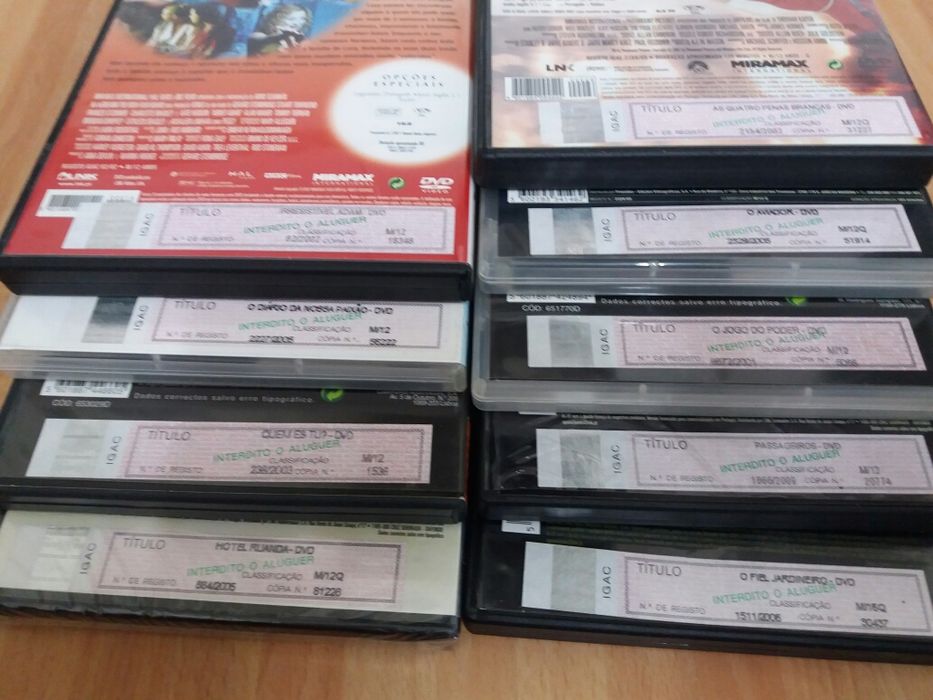 Lote de 9 DVDs originais (Filmes premiados)
