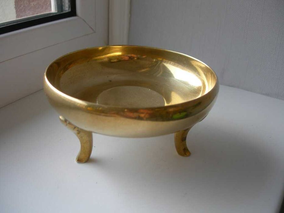 Вазочка, цукерниця, на лапах, бронза, Німеччина