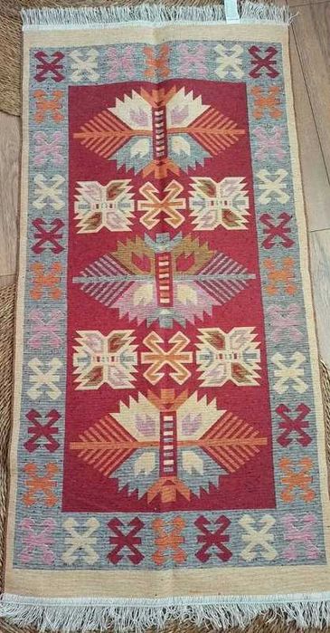 Dwa dywany Dywan kilim dwustronny 150x80 dywanik mata do salonu taras