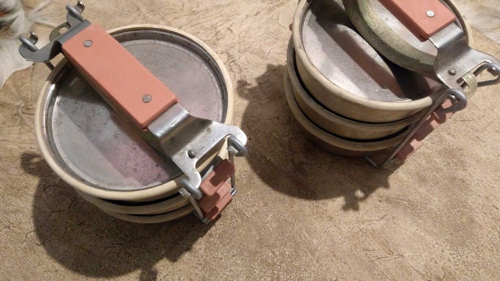 Набор кастрюлек мисок 3 шт туристический СССР нержавейка военный