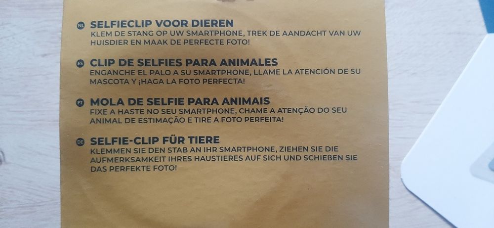 Clip selfie para animais