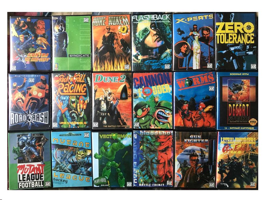 SEGA Середній бокс Mortal Kombat Battletoads для приставок mega drive