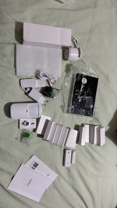 Kit de alarme antirroubo sem fios 4G WIFI com painel de ecrã tatil