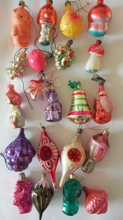 Елочные  игрушки  ссср лошадка гриб