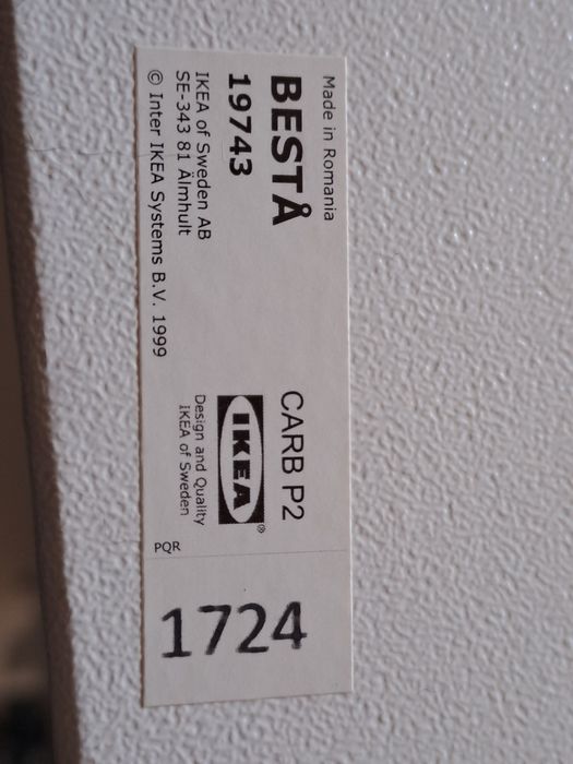 Szuflada, front, prowadnice Ikea Besta