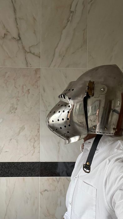 Capacete (Elmo) Medieval de Combate – HEMA, Esgrima Histórica, LARP