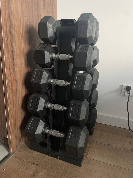 Hantle + stojak (120kg)