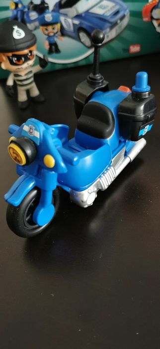 Carro Polícia Pinypon + Mota + 2 figuras